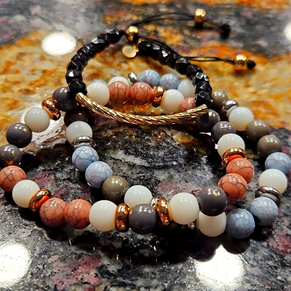 NEW AMELIA RUE kinsley bracelet set of 3 in multi
